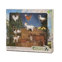 Set Collecta Animales de la Granja 9 piezas